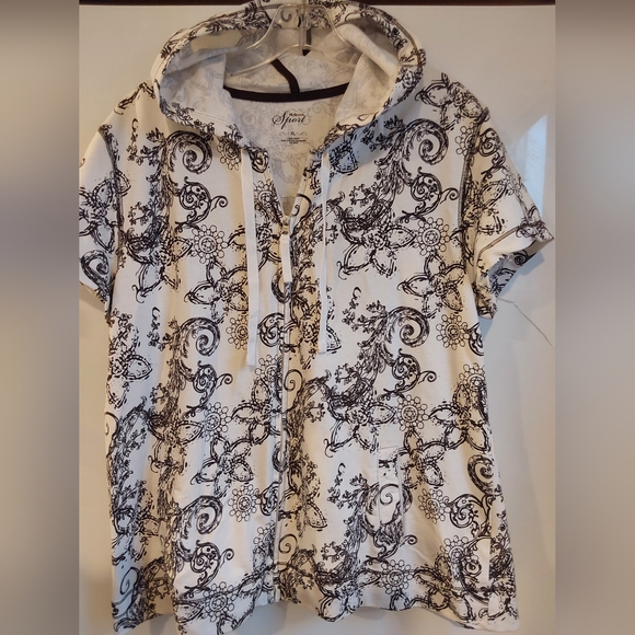 Mixed Blue & White Tops & Bottoms M/L Prints Bundle - Picture 9 of 11